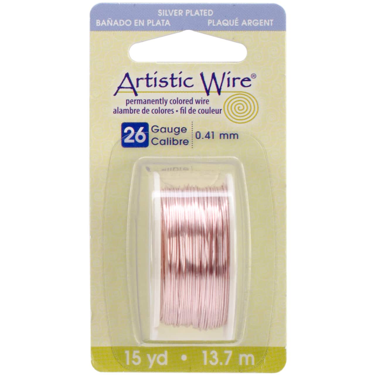 Artistic Wire® 26 Gauge Rose Gold Permanently Colored Wire, 15yd.